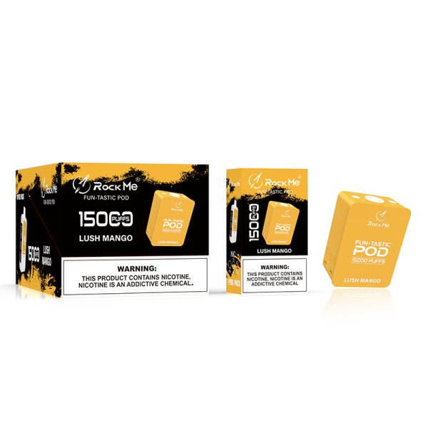 pod Rock Me Vape Pod 15000パフポッド - 10個入り/1箱 - ベイパライザー - 5個入り/箱