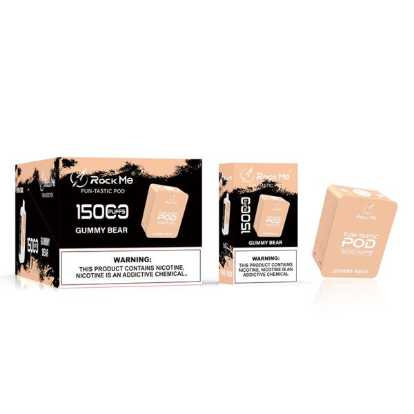 pod Rock Me Vape Pod 15000パフポッド - 10個入り/1箱 - ベイパライザー - 5個入り/箱