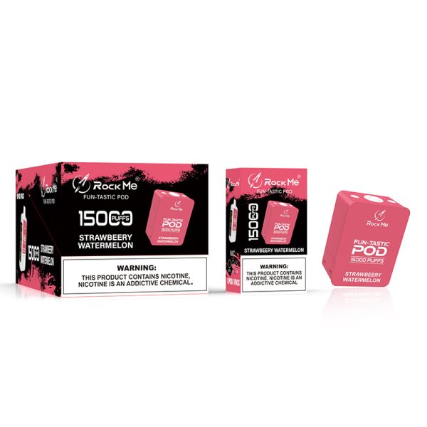 pod Rock Me Vape Pod 15000パフポッド - 10個入り/1箱 - ベイパライザー - 5個入り/箱